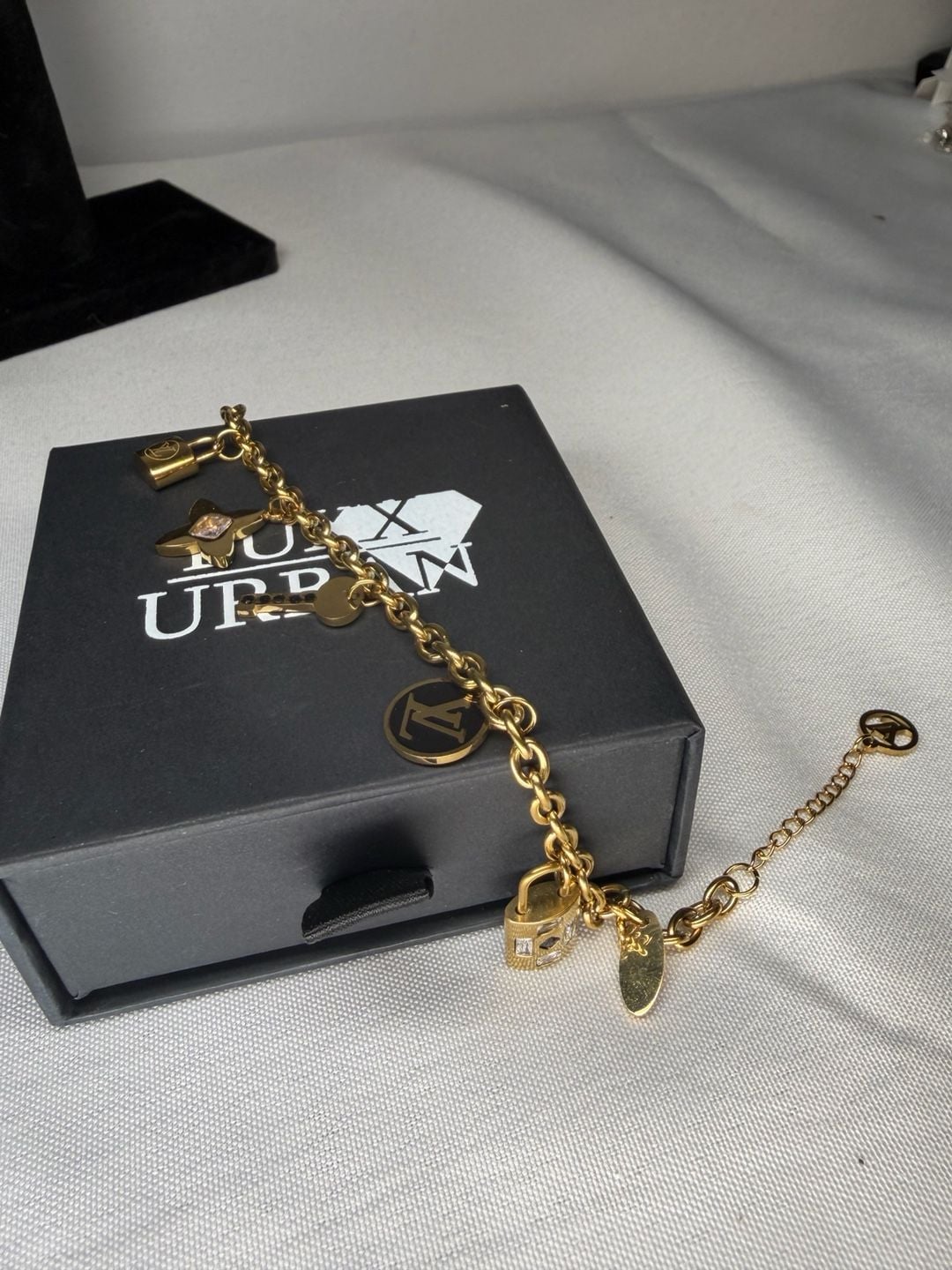 Elegant Gold Plated Charm Bracelet 3