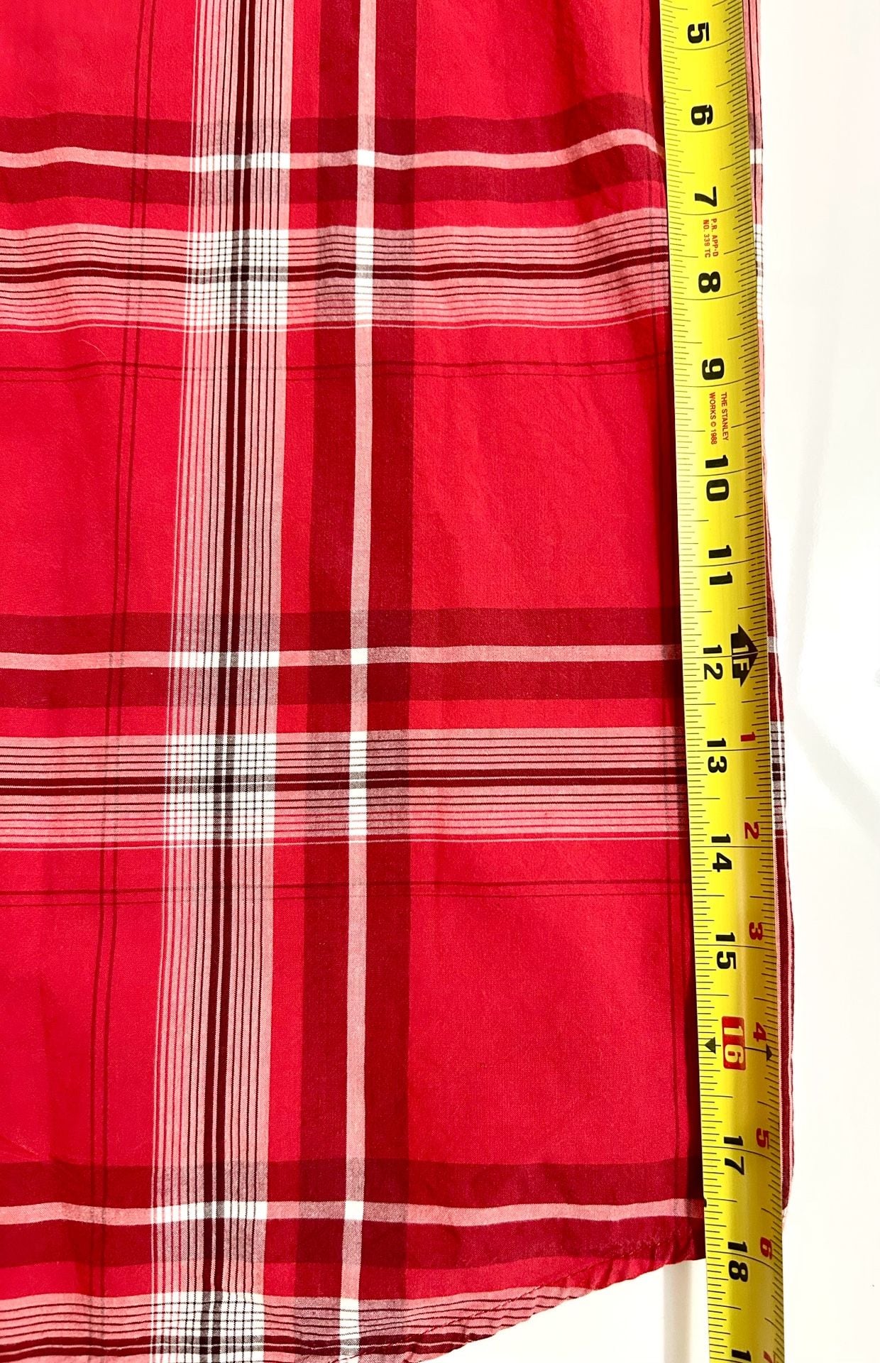 Columbia Men's Regular Fit Short Sleeve Red Plaid Button Down Shirt Size XL 5