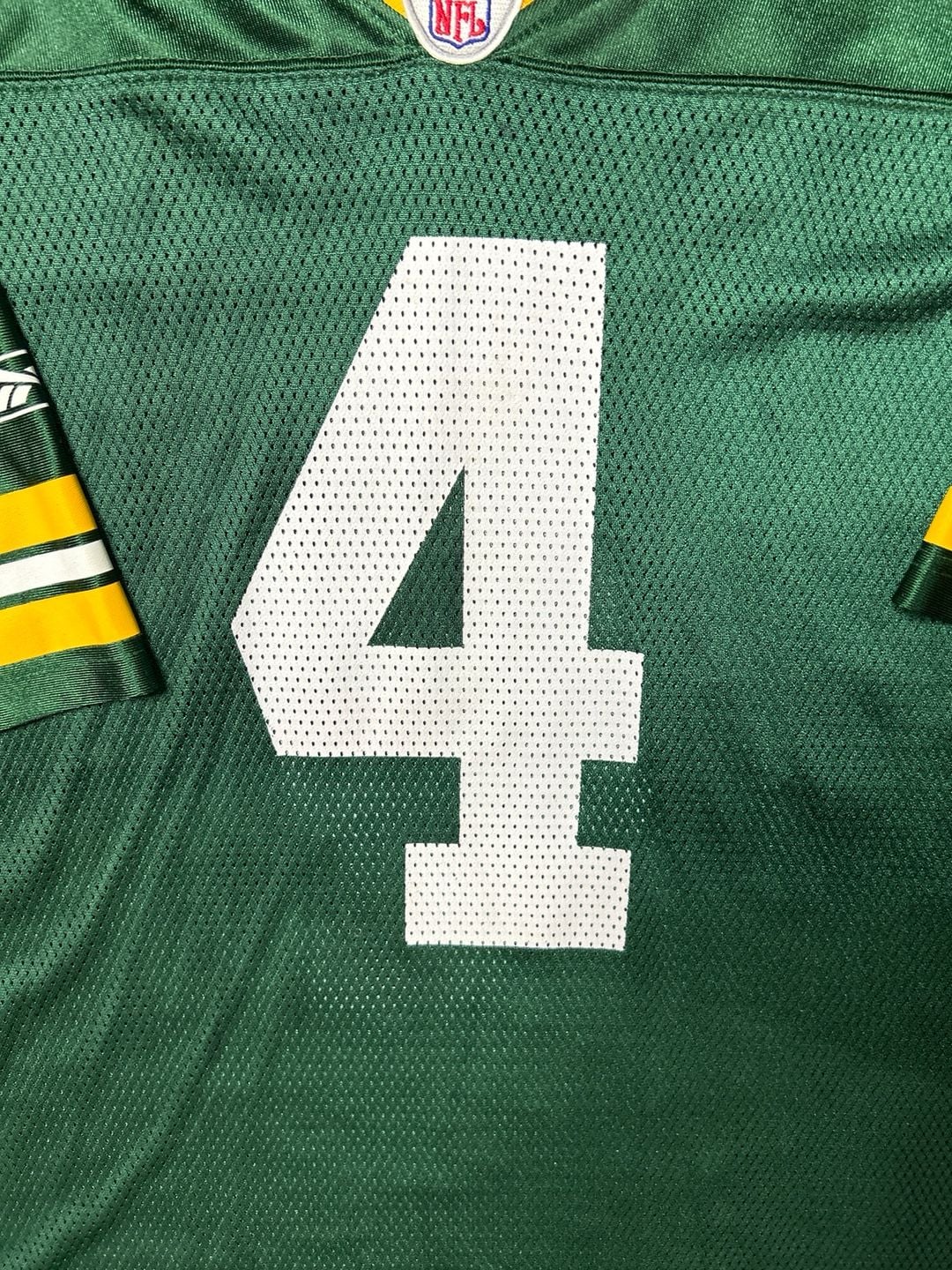 Reebok Brett Favre Jersey Mens XL Green #4 Green Bay Packers NFL Football 6
