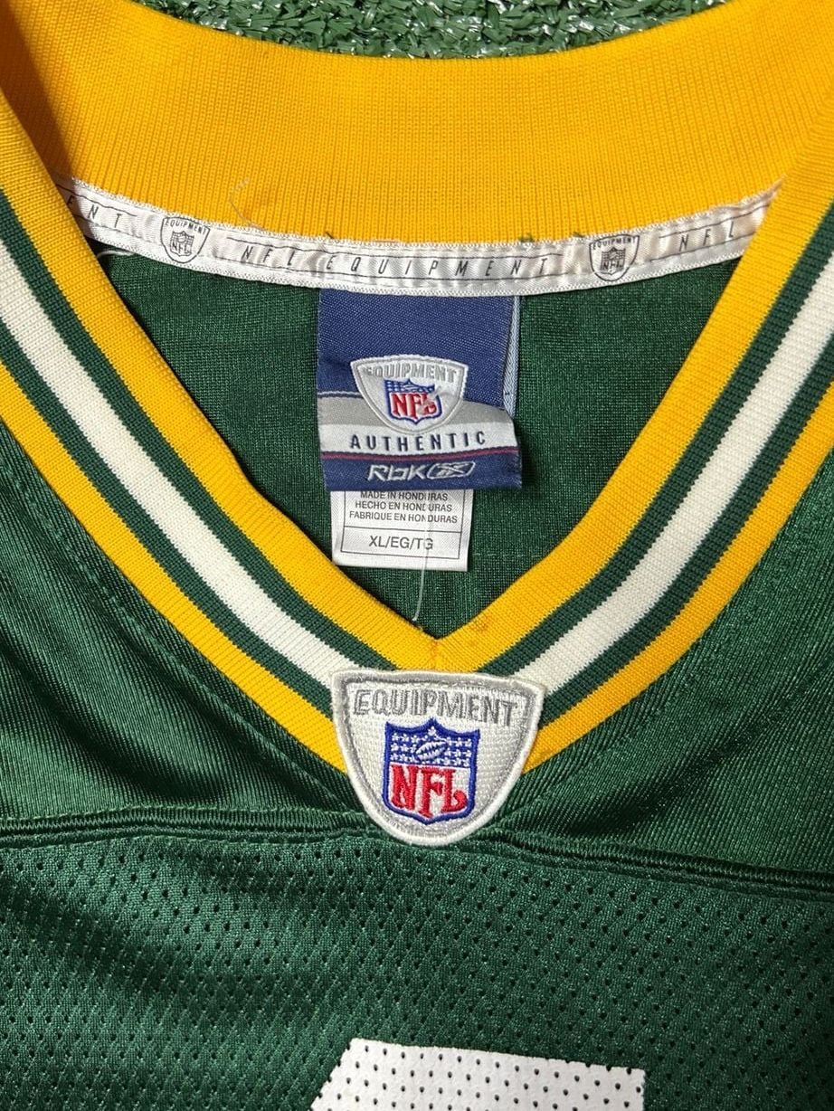 Reebok Brett Favre Jersey Mens XL Green #4 Green Bay Packers NFL Football 4