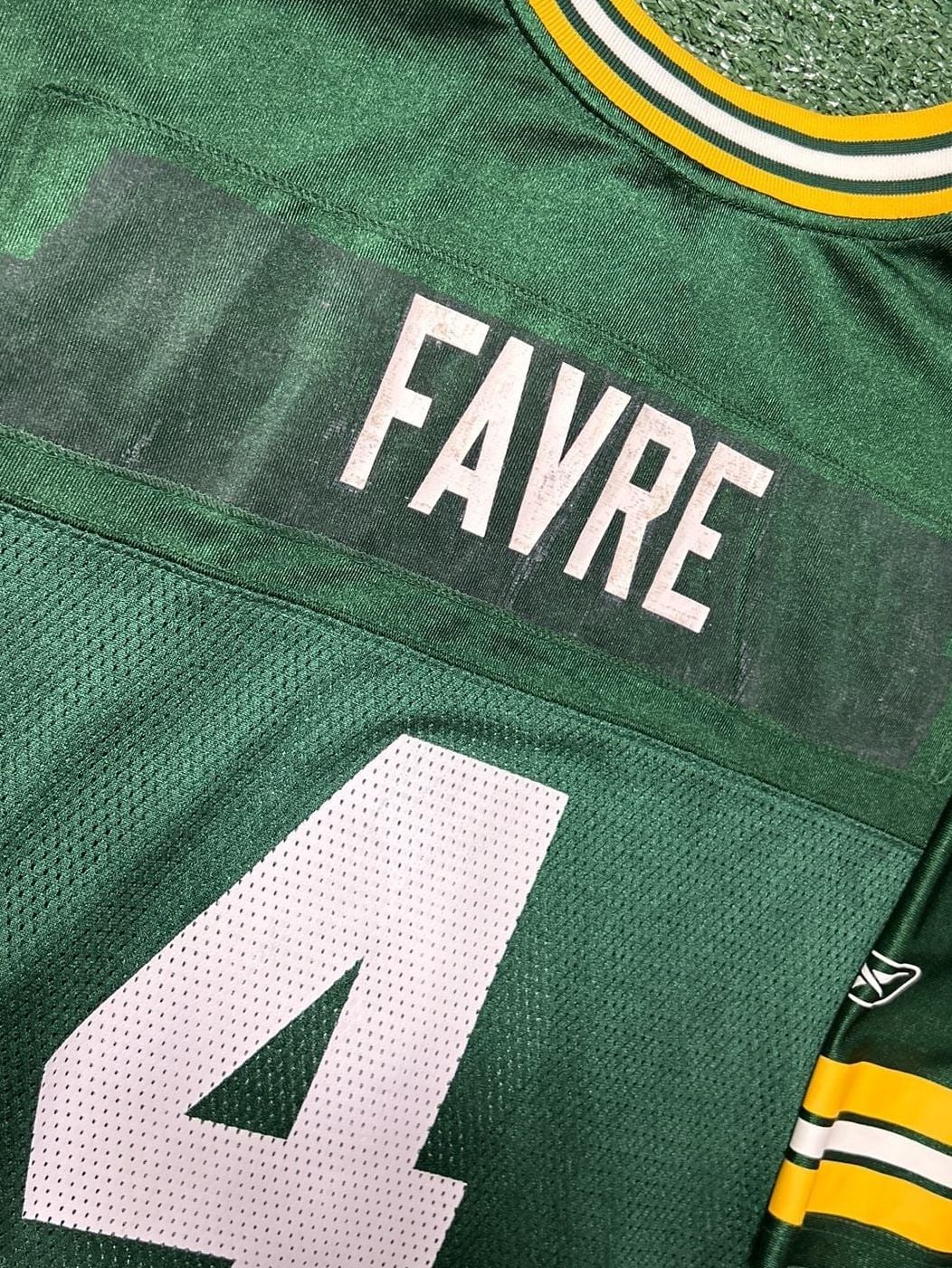 Reebok Brett Favre Jersey Mens XL Green #4 Green Bay Packers NFL Football 8