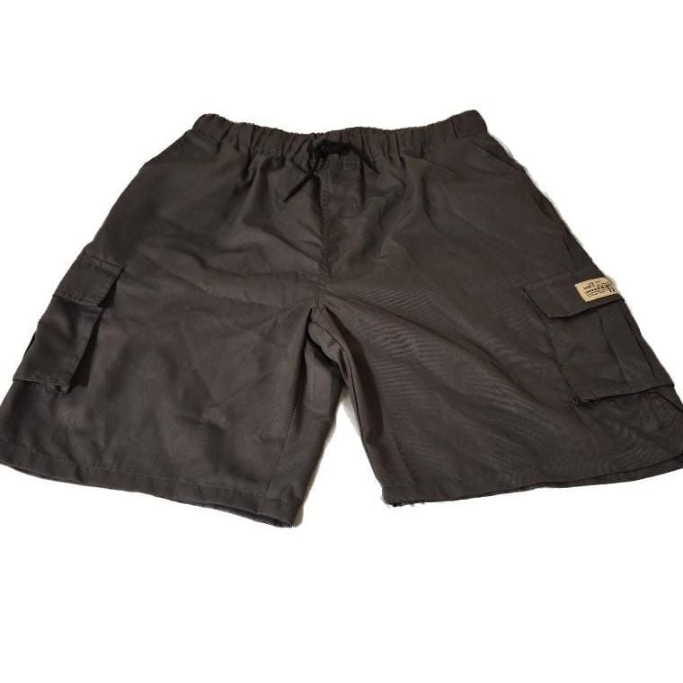 HKS Men's Elastic Waist Drawstring Cargo Shorts with Multi-Pockets 3XL 3