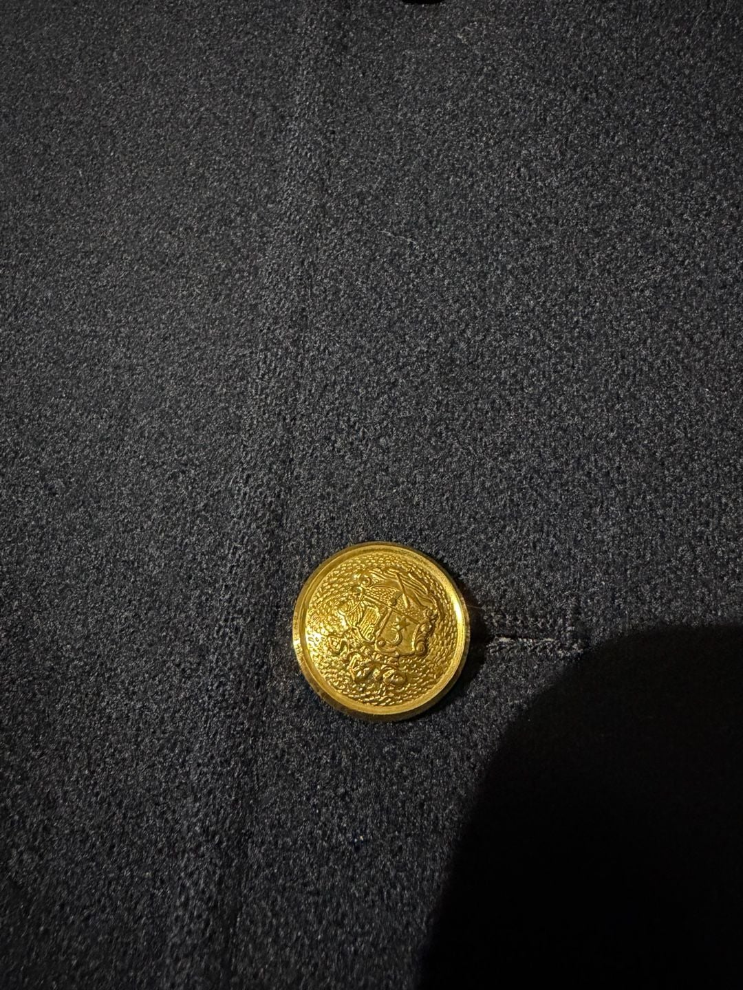 Vtg Sawyer's Campus Shops Men’s Wool Sport Blazer 40R 2 Golden Button Navy Blue 9