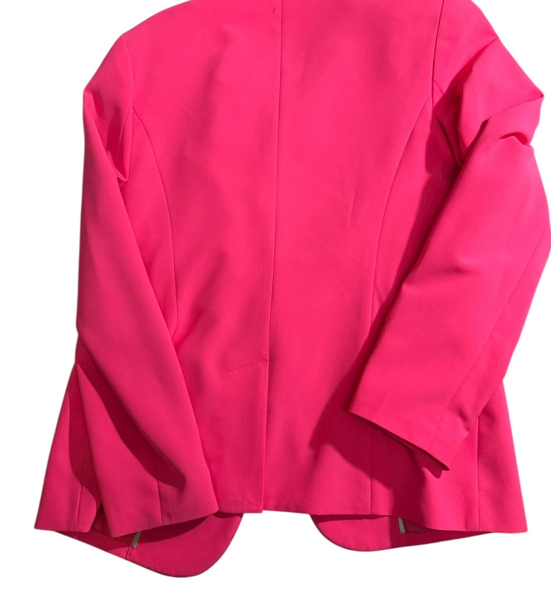 Liz Claiborne Women’s Pink Open Front Blazer Jacket Size 12 Career 3