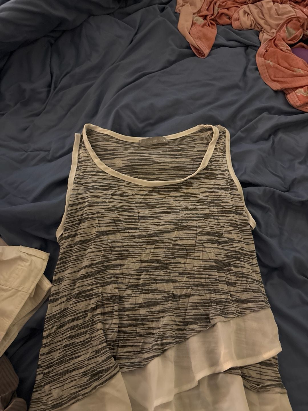 Olivia Moon Space Dye Sleeveless High-Low Tunic Top 3