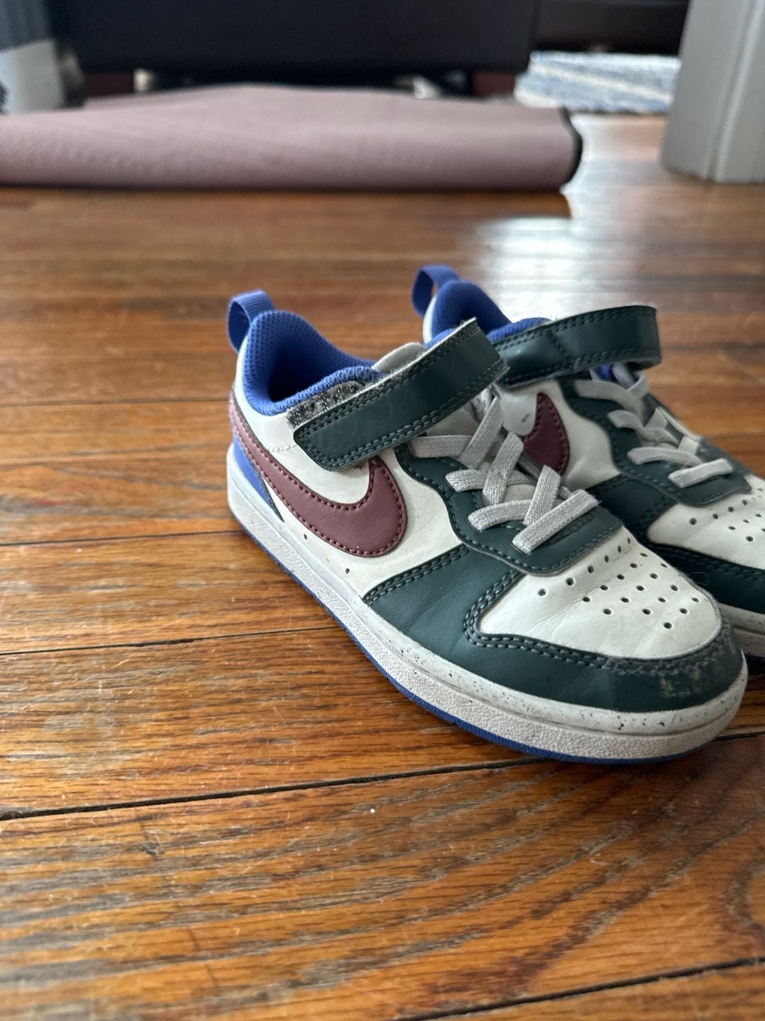 Nike Kids Court Borough Low Recraft Vintage Green/Dark Pony Sneaker 5