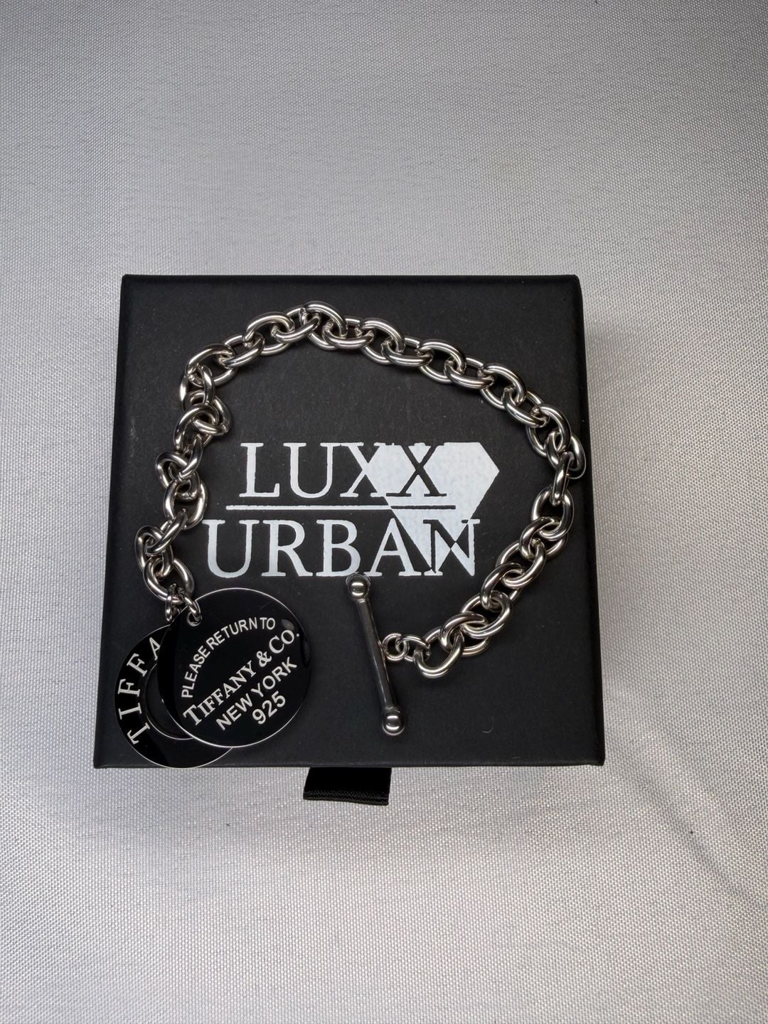 Elegant Round Tag Charm Bracelet 2