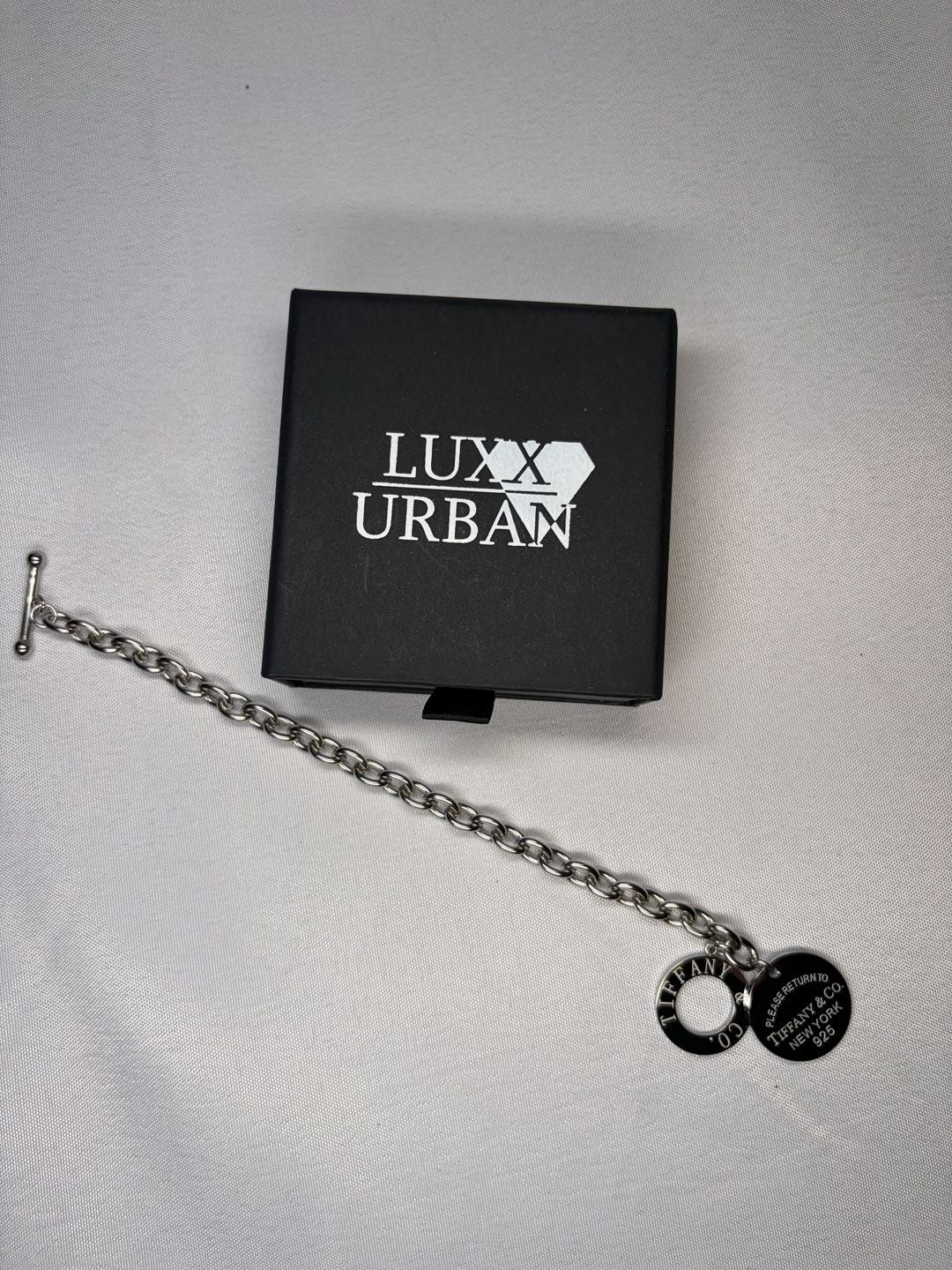 Elegant Round Tag Charm Bracelet 3