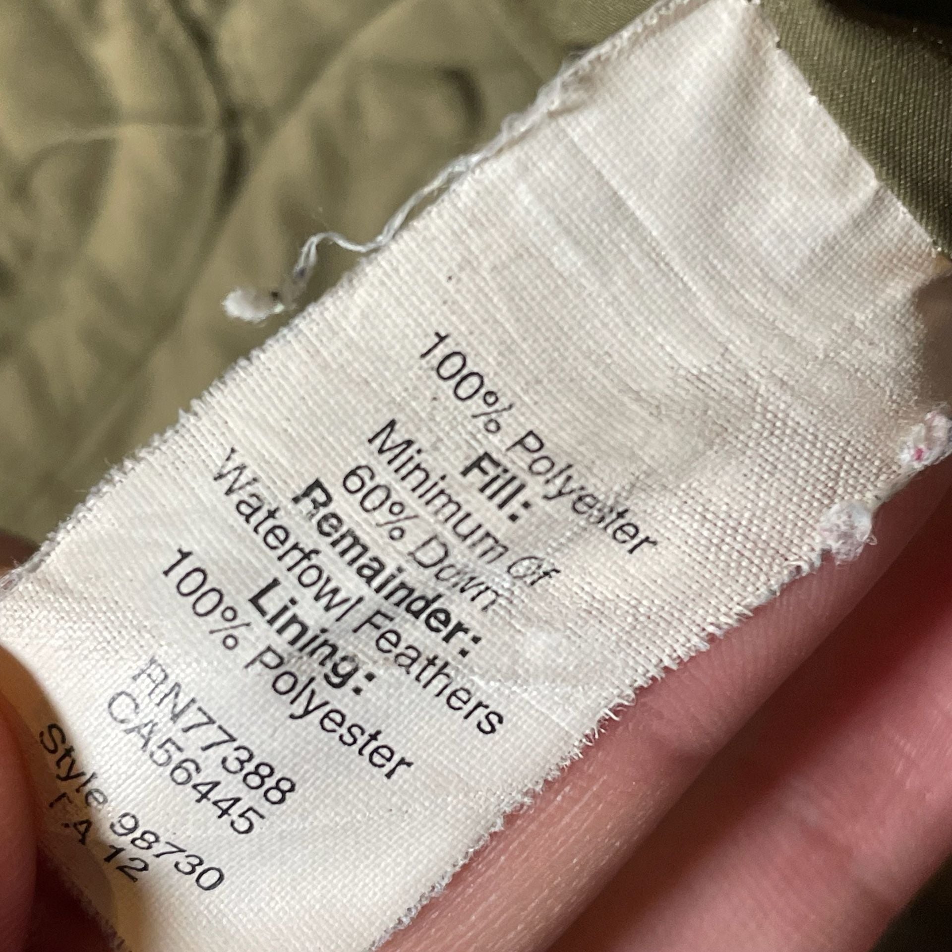 J.Crew Women's Olive Green Quilted Down-Filled Field Jacket 5