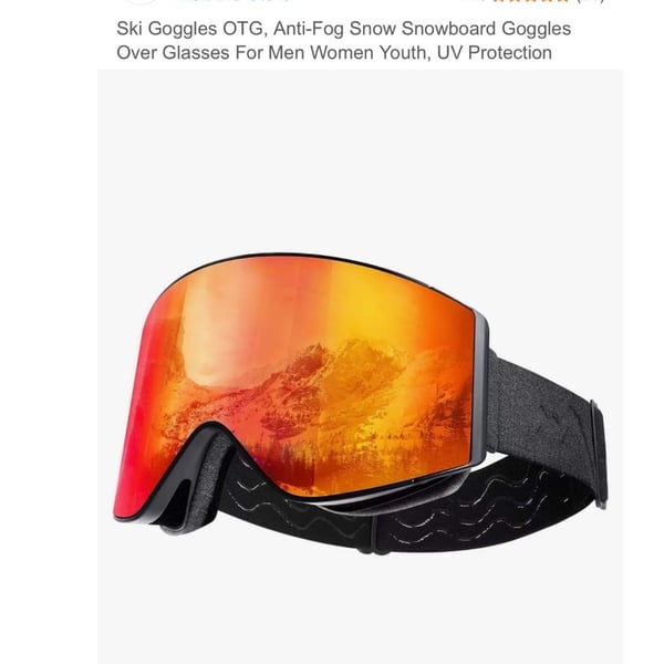 WEIRA Ski Goggles OTG Anti-Fog Snow Snowboard Goggles Over Glasses UV Protection