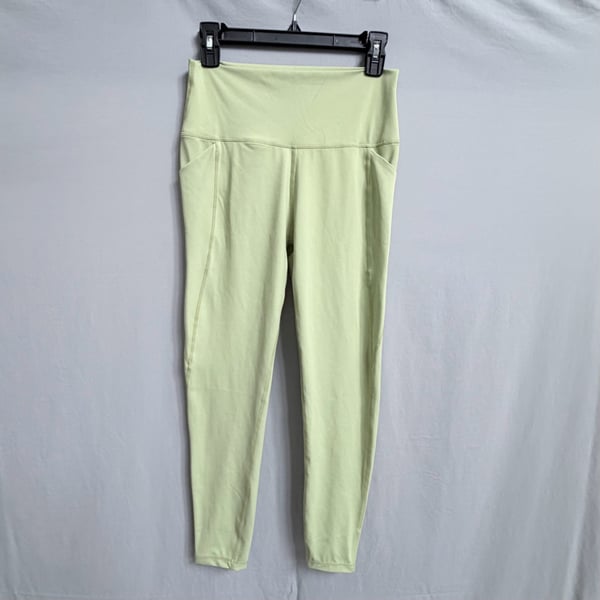Senita Athletics High Waisted Yoga Leggings with Pockets Mint Green Size Medium