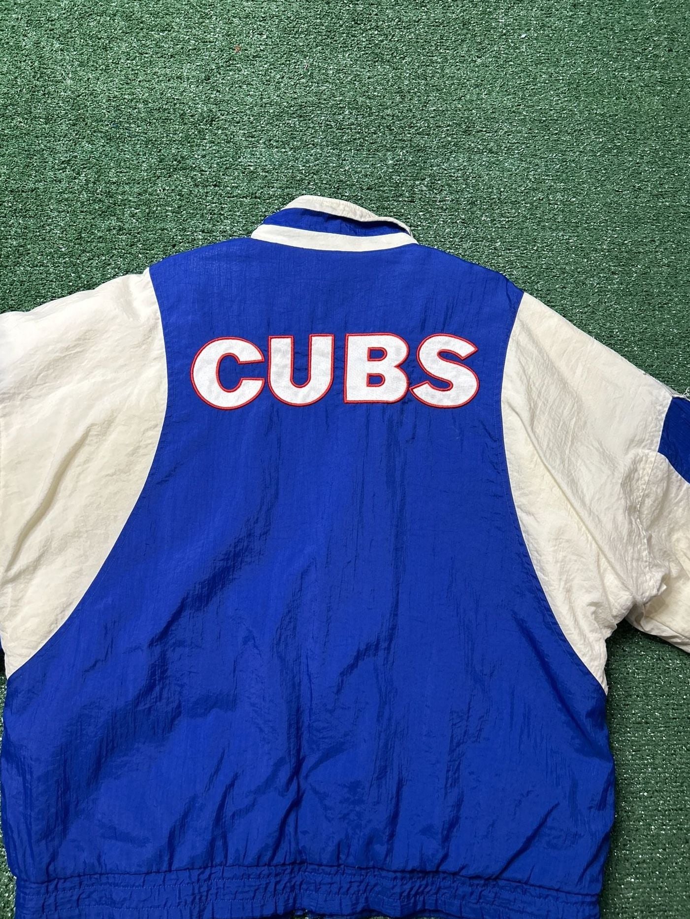 Vintage Apex One Chicago Cubs Jacket Coat Blue Size Large 90s MLB Baseball 6