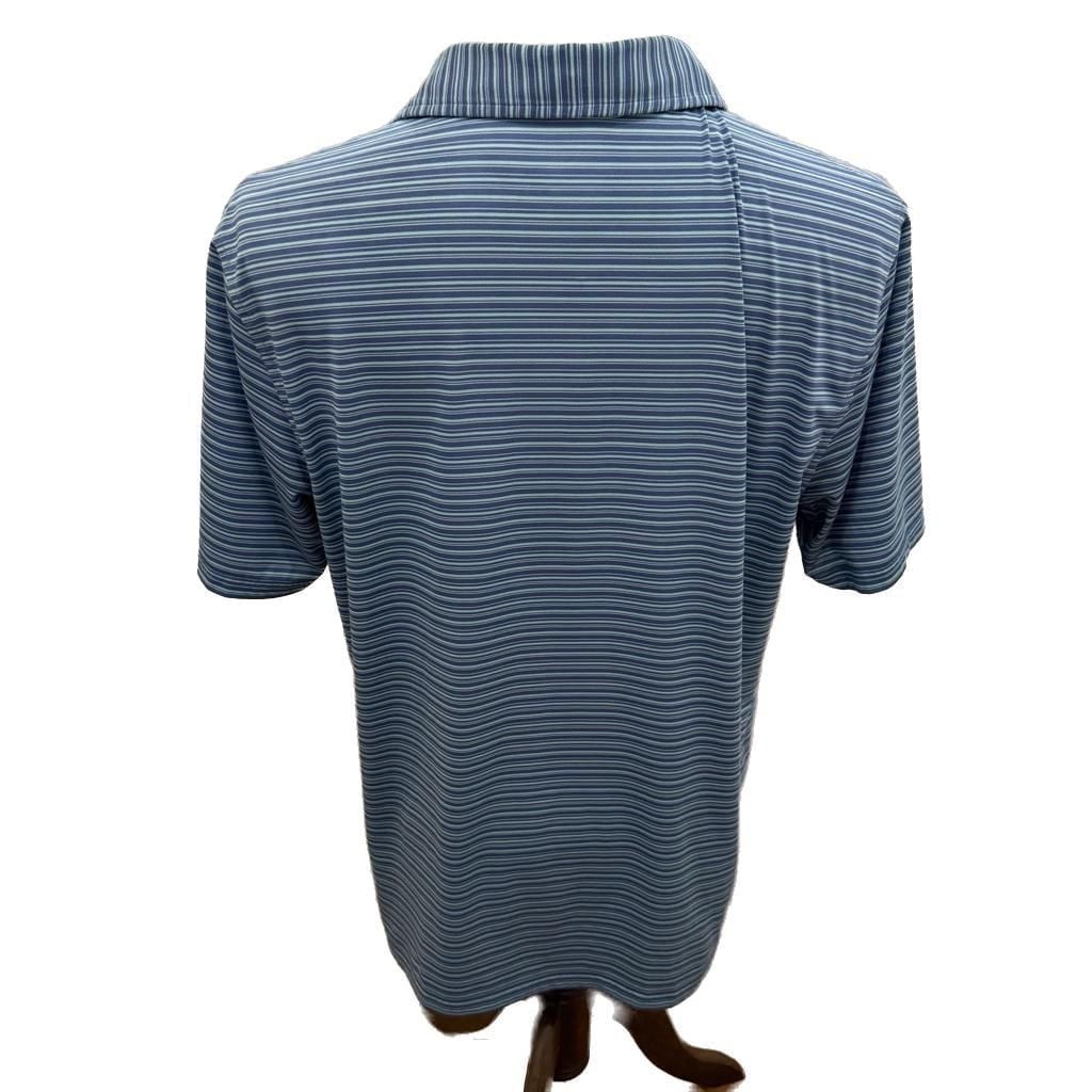 Southern Tide Men's Short Sleeve Blue Striped Performance Polo Large 3