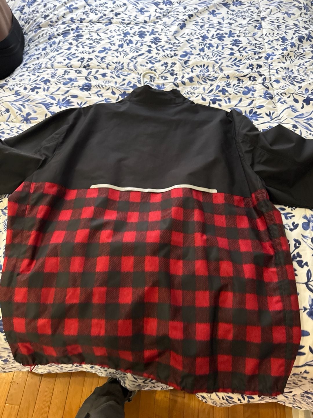 Polo Ralph Lauren Golf Red Buffalo Check Plaid Quarter-Zip Packable Jacket 3