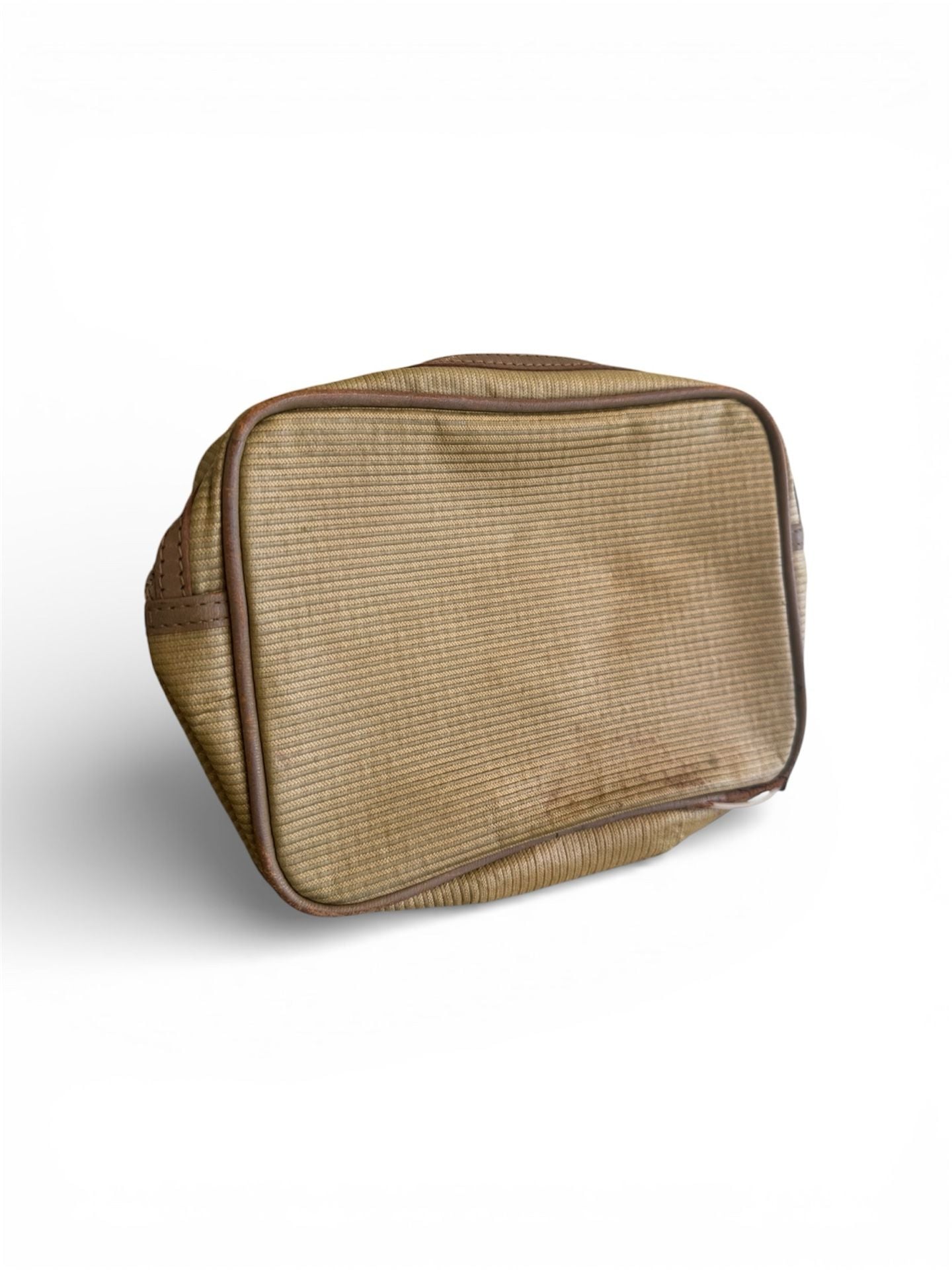 Vintage Yves Saint Laurent Ribbed Canvas Pouch Toiletry Bag 3