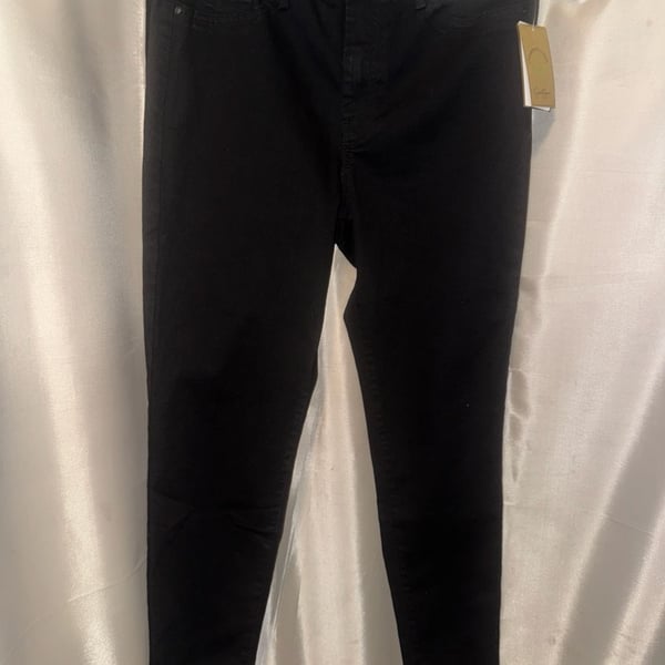 Jessica Simpson Soft Sculpt High Rise Skinny Jeans in Black Size 14/32 NWT