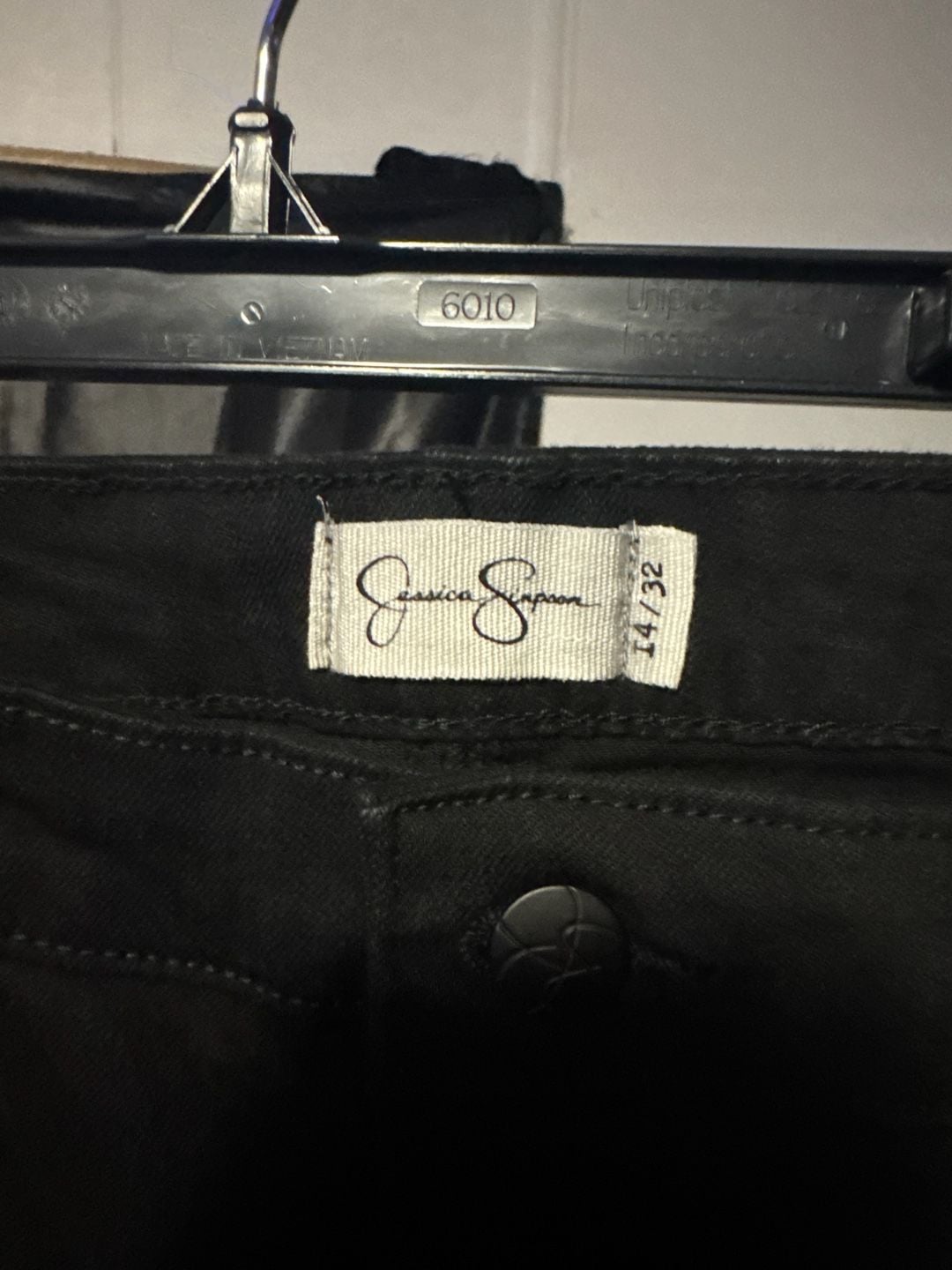 Jessica Simpson Soft Sculpt High Rise Skinny Jeans in Black Size 14/32 NWT 8