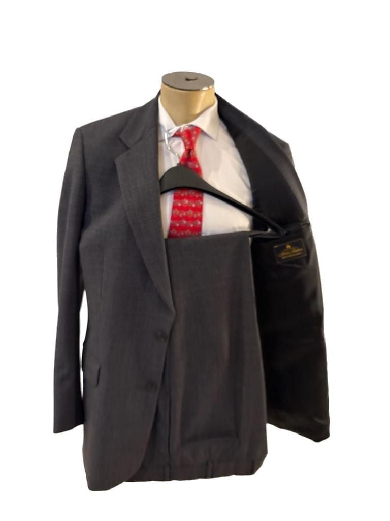 Brooks Brothers Brooksease Men's Gray Wooll Suit Size 41L pants 34-31” 1