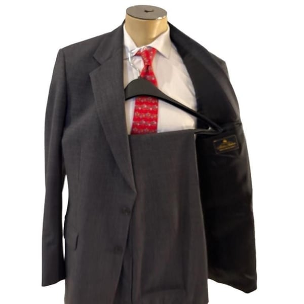 Brooks Brothers Brooksease Men's Gray Wooll Suit Size 41L pants 34-31”
