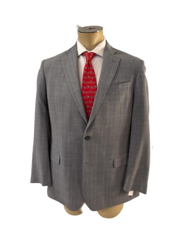 Brooks Brothers Explorer Fitzgerald Fit Gray Plaid Suit 41R Pants 36x30” 1