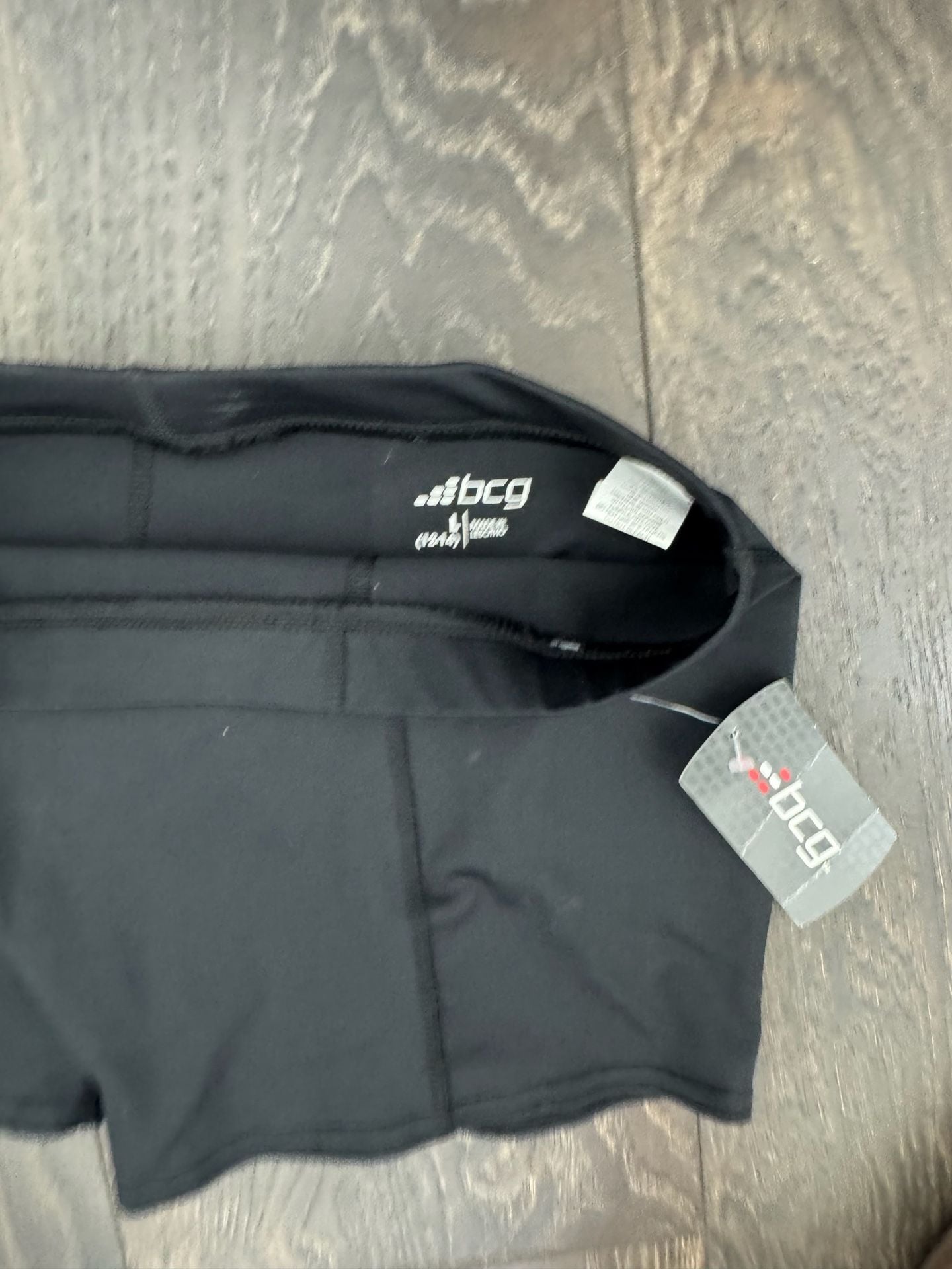 BCG Girls Black Compression Shorts Size L (12–14) Athletic Training NWT
2