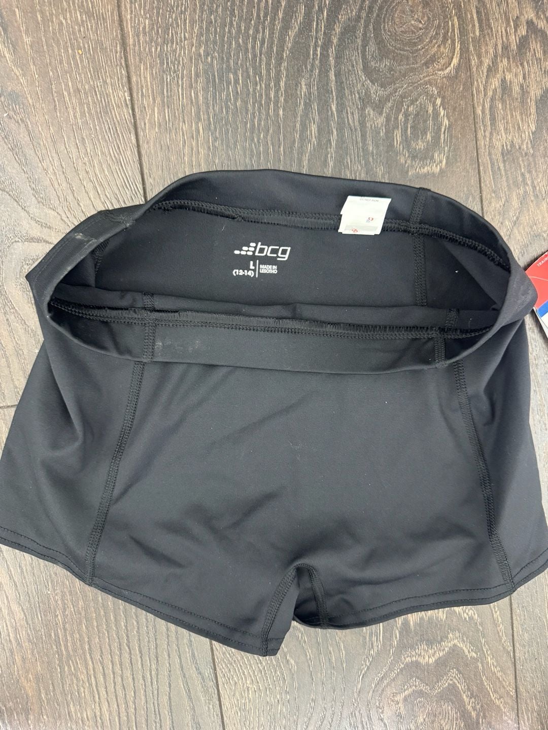 BCG Girls Black Compression Shorts Size L (12–14) Athletic Training NWT
15