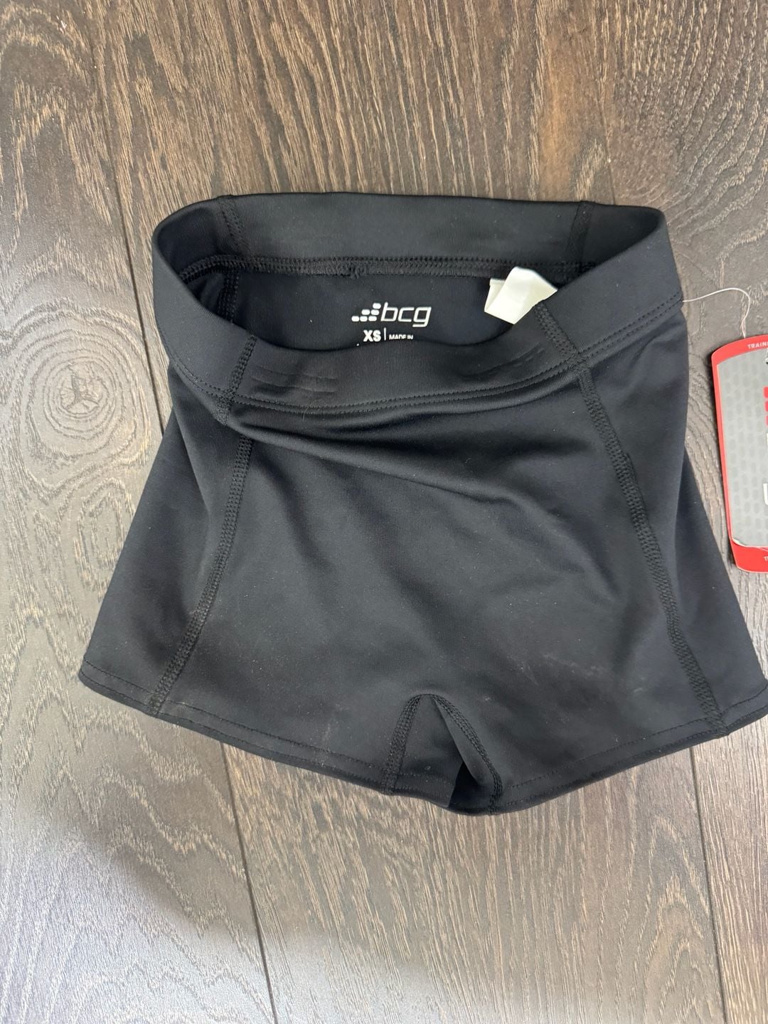 BCG Girls Black Compression Shorts Size L (12–14) Athletic Performance
10