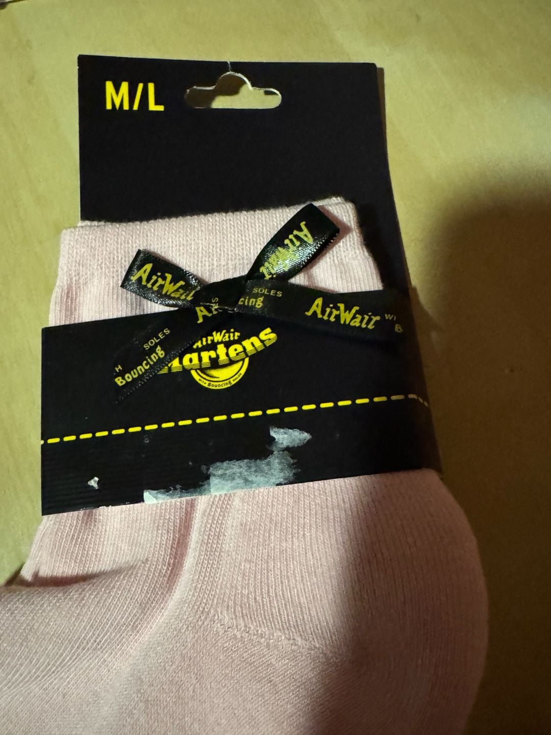 Dr. Martens Ankle Bow Organic Cotton Blend Socks in Pink 2