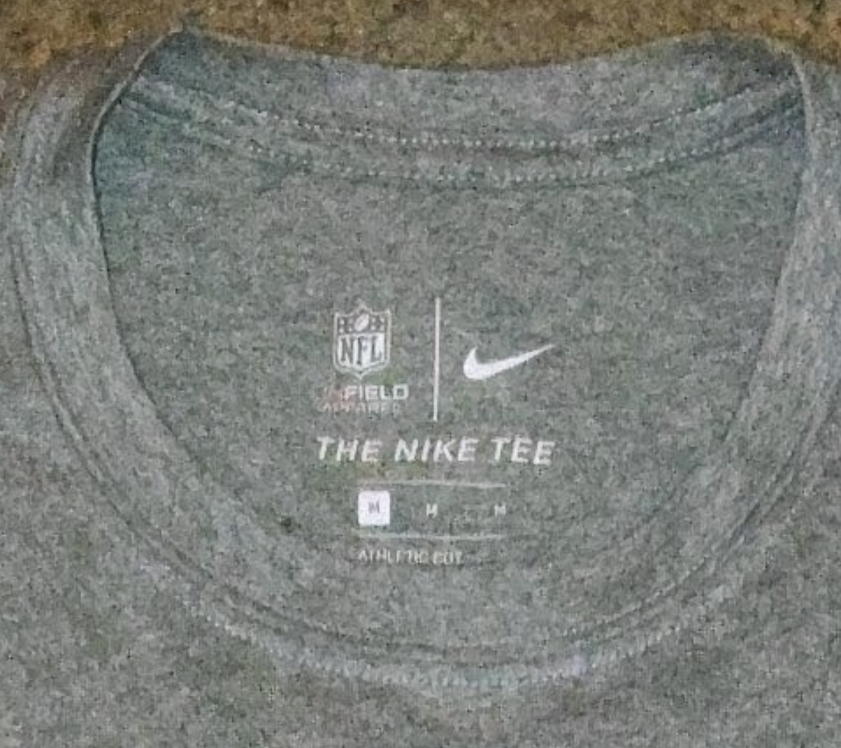 Nike Tee NFL Dallas Cowboys Size S Gray Dri-Fit Polyester Short Sleeves Applique 3