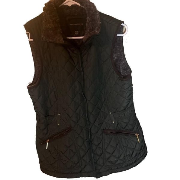 Weatherproof Ladies' Ultra Soft Fur Lining Quilted Vest