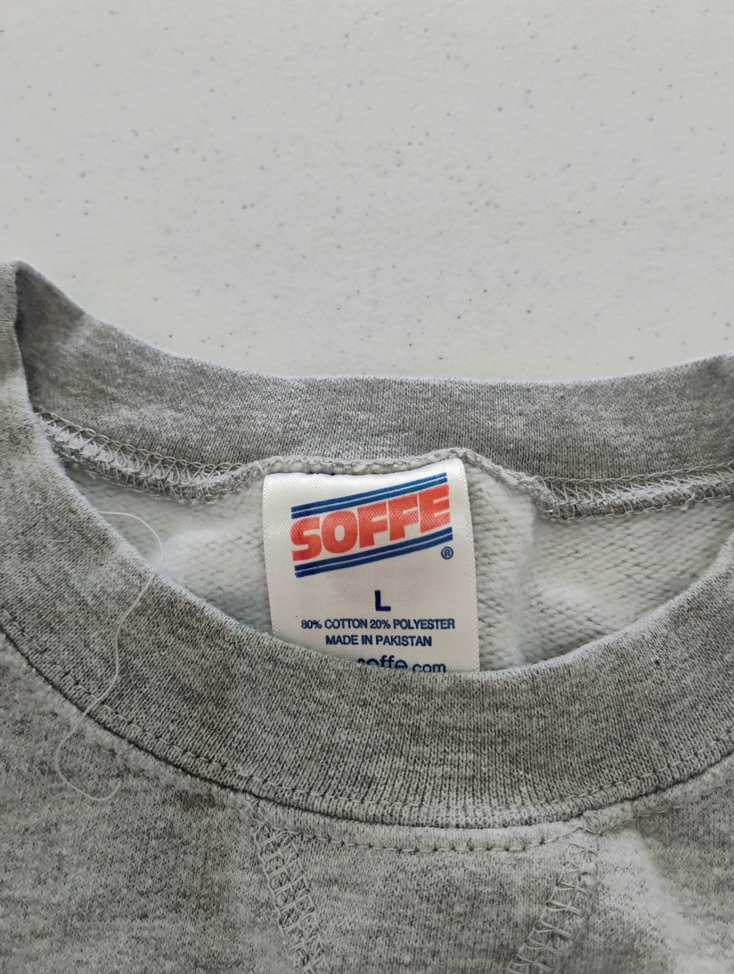 Vintage UNC Tar Heels Carolina Crewneck Sweatshirt Grey Soffe Men's Large 5