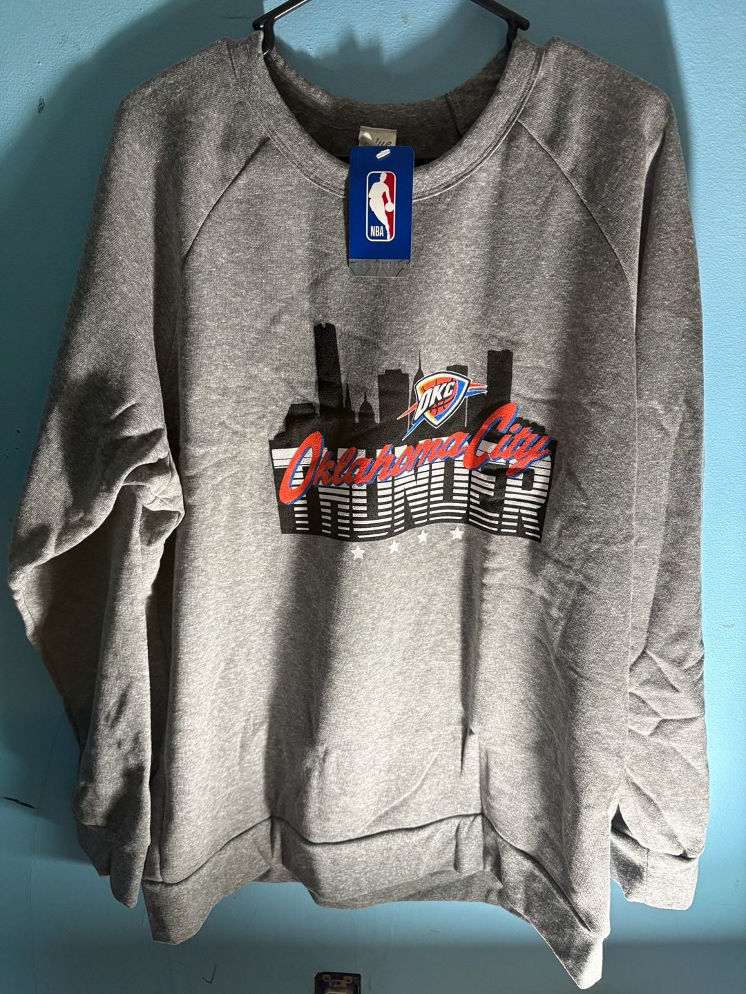 Oklahoma City Thunder Iconic Hometown Graphic Crew Sweatshirt 2