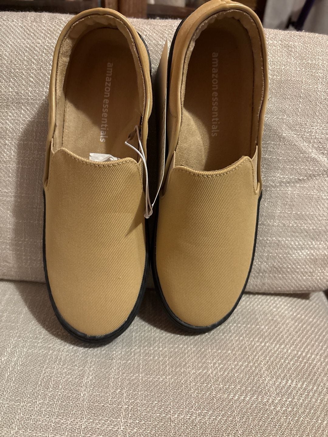 Amazon Essentials Men's Canvas Slip-On Sneaker in Tan 5