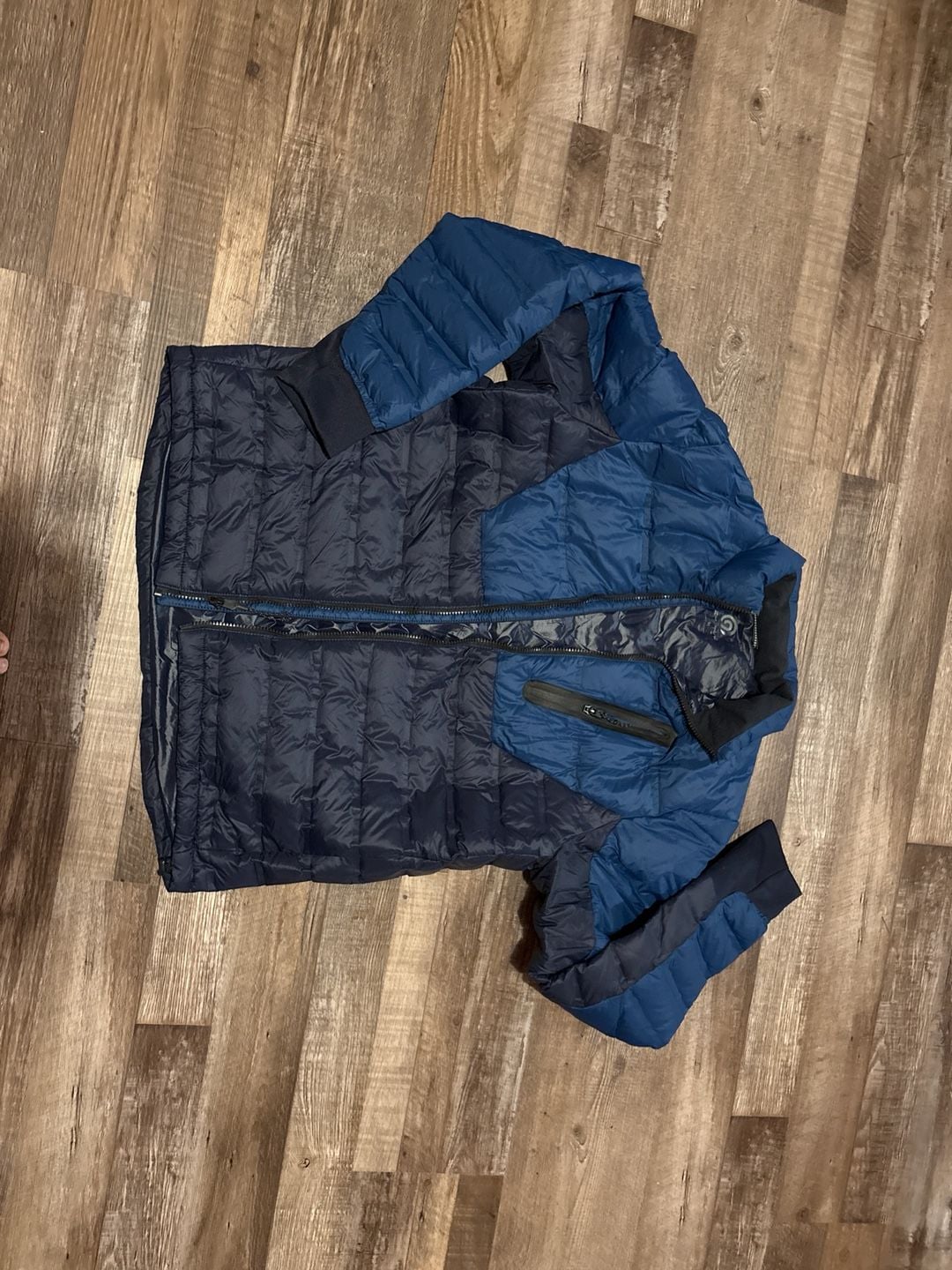 C9 by Champion Men's Two-Tone Blue Down Puffer Hybrid Jacket 2