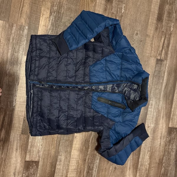 C9 by Champion Men's Two-Tone Blue Down Puffer Hybrid Jacket