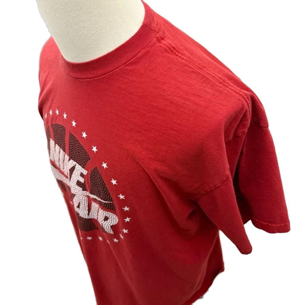 Vintage Y2K Distressed Nike Silver Tag Air True Basketball Red Graphic T-Shirt XL 5