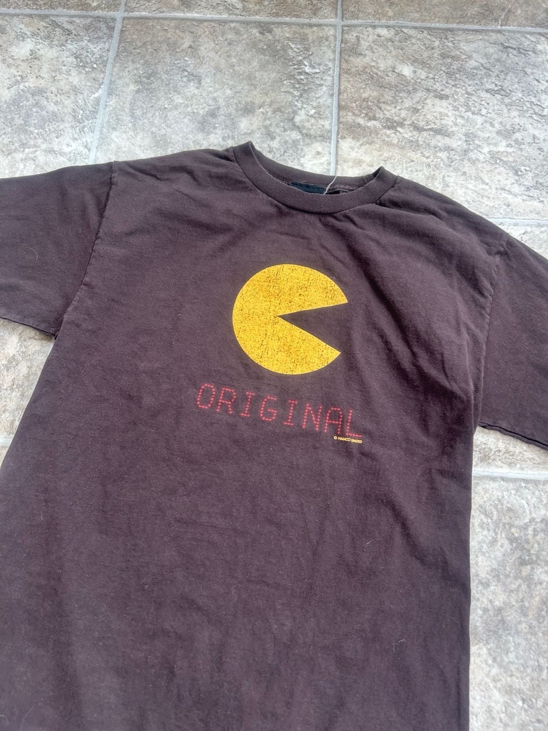 Vintage 90s Pac-Man Namco Original Graphic T-Shirt Giant Tag 2