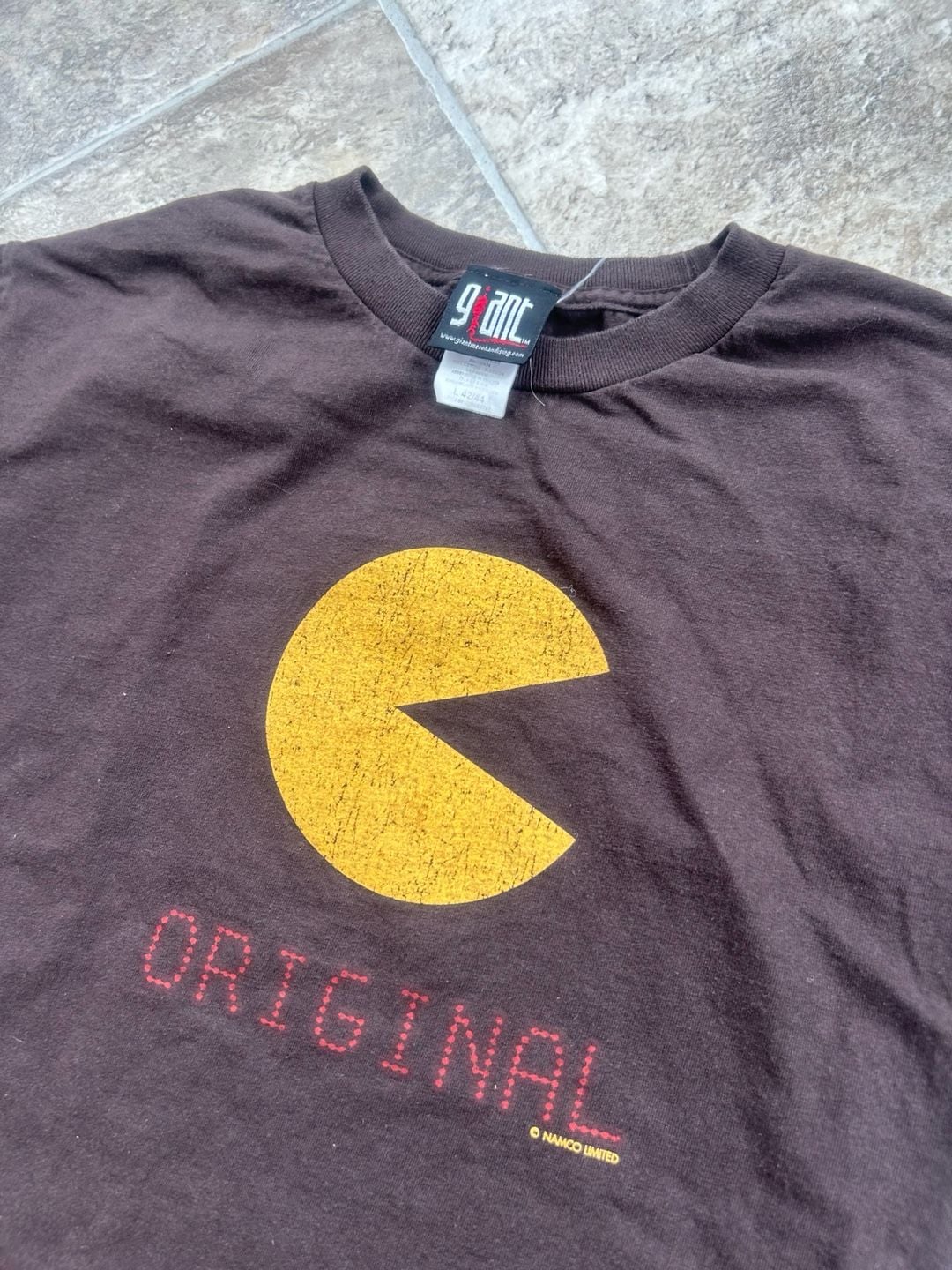 Vintage 90s Pac-Man Namco Original Graphic T-Shirt Giant Tag 5