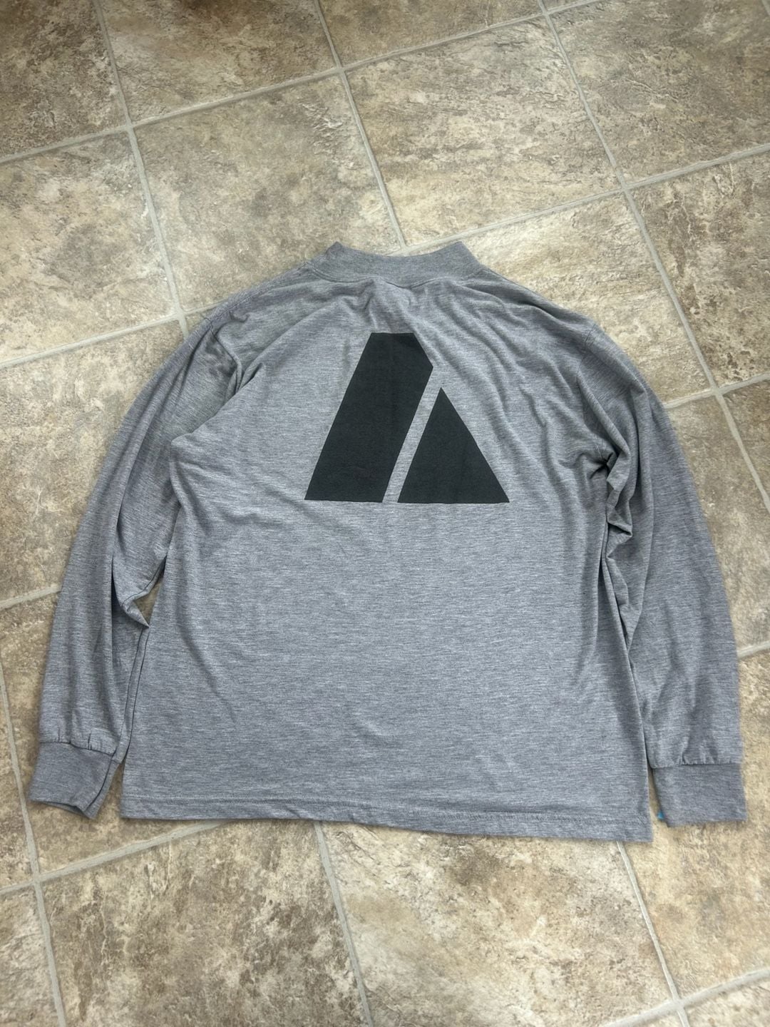 Vintage US Army IPFU Physical Training Gray Long Sleeve Mock Neck Shirt Size M 3
