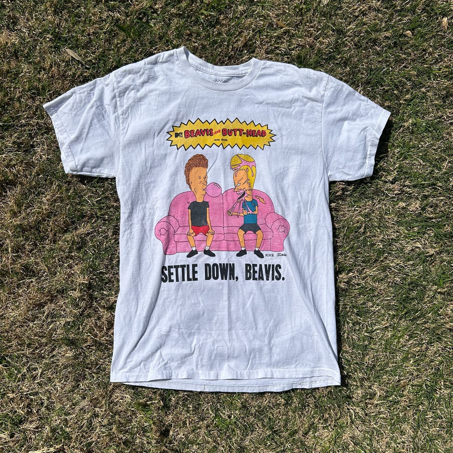 Beavis and Butthead Settle Down Beavis US Tour 1996 Graphic Tee 2