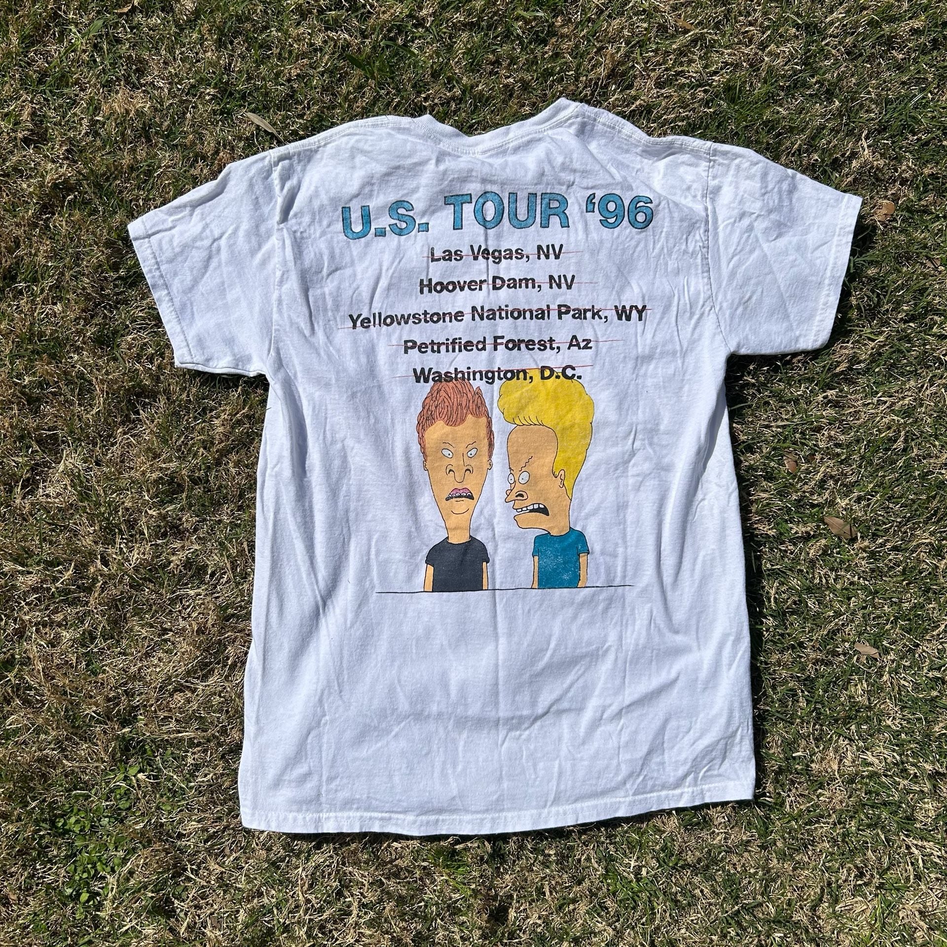 Beavis and Butthead Settle Down Beavis US Tour 1996 Graphic Tee 4