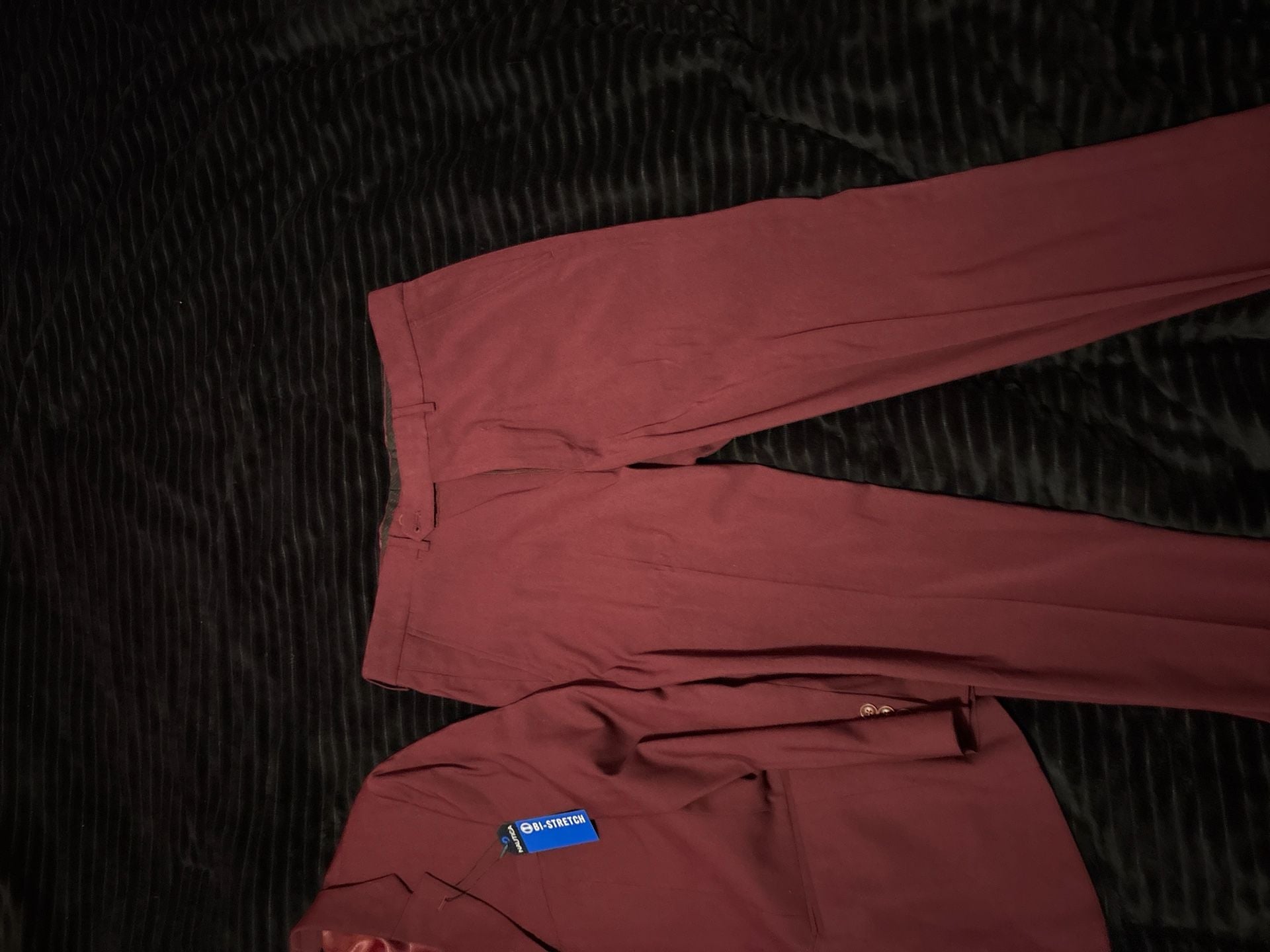 Slim Burgundy Stretch Suit Jacket 5