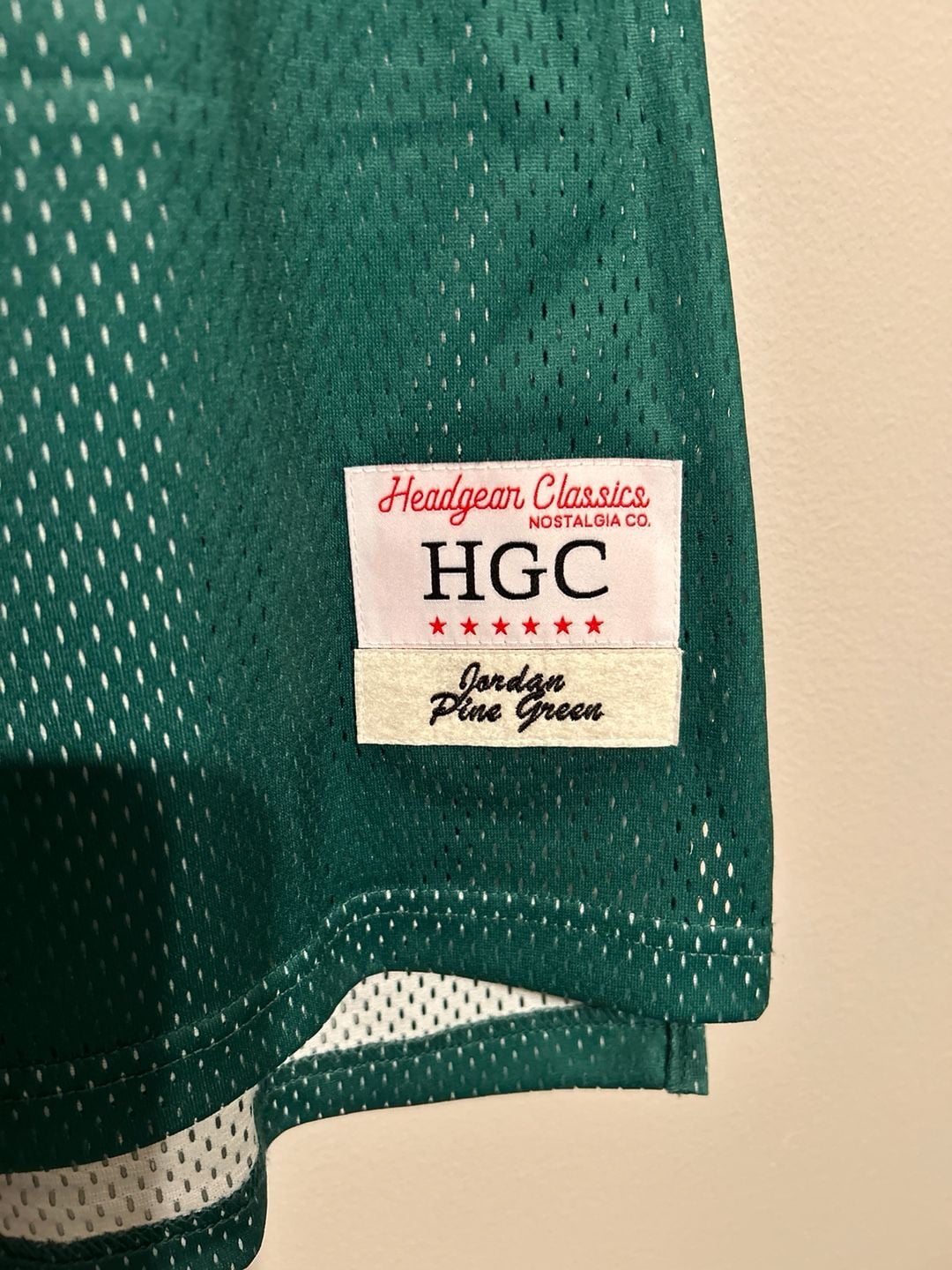 Headgear Classics Nostalgia Co. Jordan #23 Pine Green Chicago Basketball Jersey 3