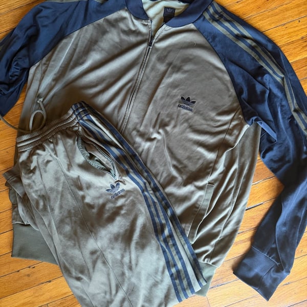 Adidas Originals SST Superstar Retro Tracksuit Set Earth Strata Brown