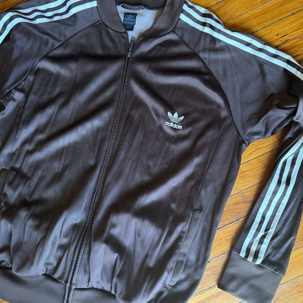 Vintage adidas Originals Superstar Brown Trefoil Track Jacket XL Jacket