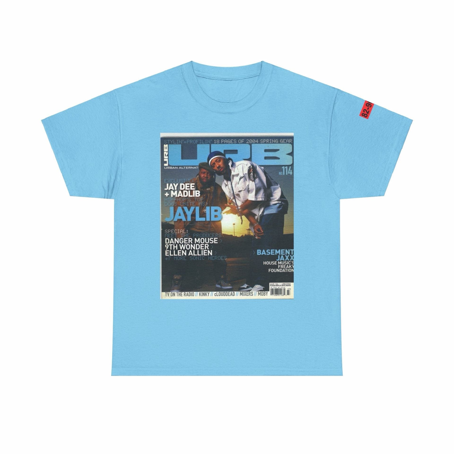 URB Magazine No. 114 Jaylib Jay Dee Madlib Rap Magazine Cover Blue T-Shirt 2