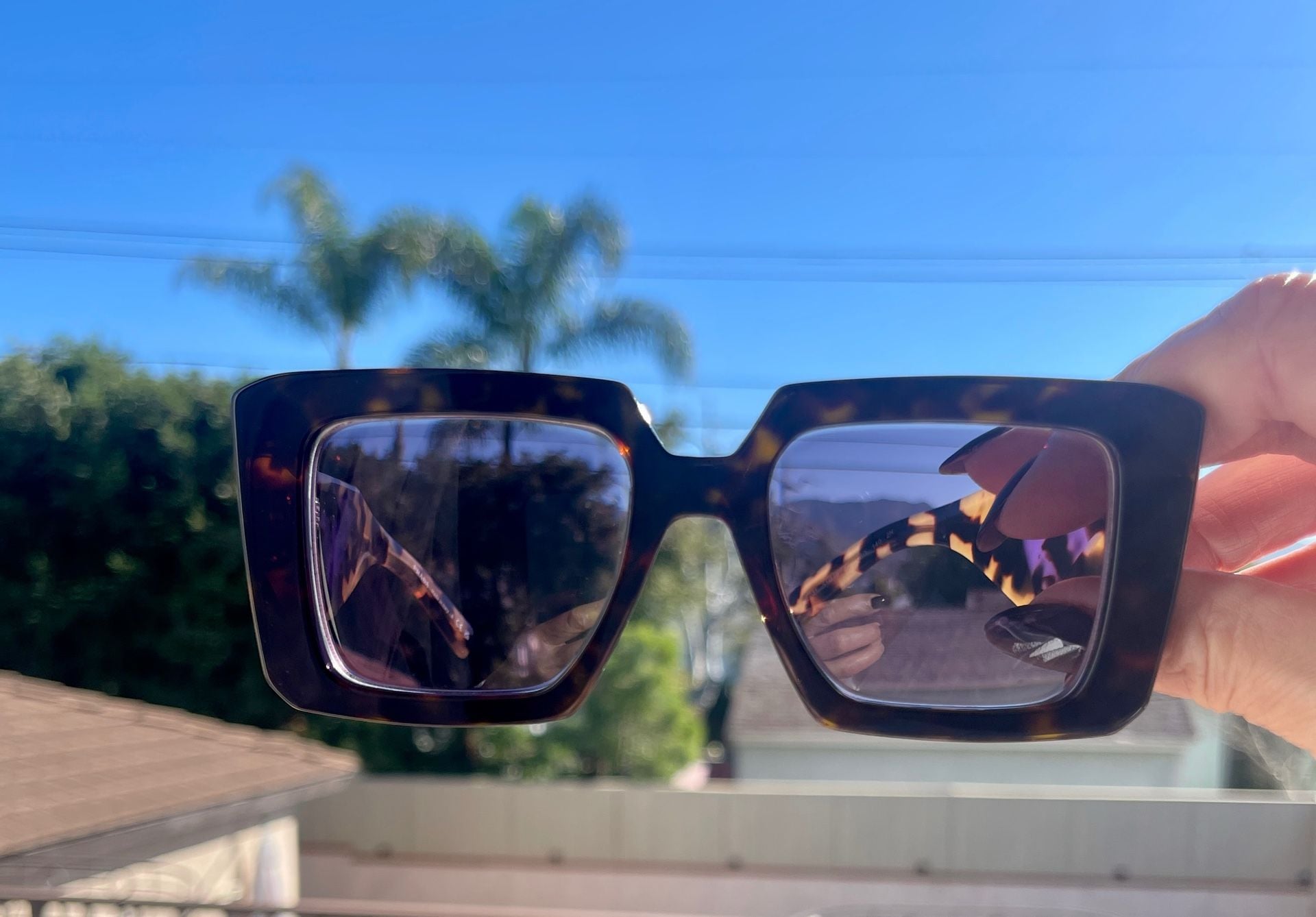 Prada SPR 23Y Heritage Square Tortoise Shell Sunglasses 9