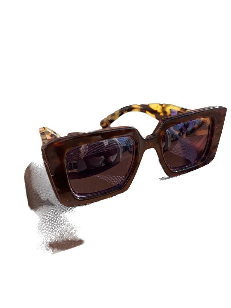 Prada SPR 23Y Heritage Square Tortoise Shell Sunglasses 10