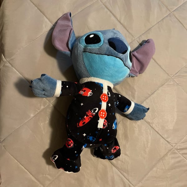 Disney Stitch Plush – Space Pajamas – Just Play – 12” – Limited Style