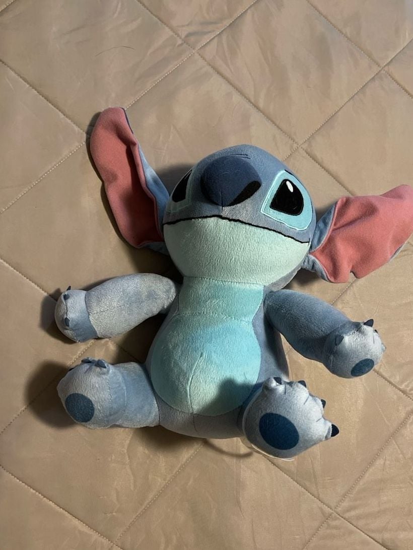Disney Stitch Stuffed Alien Toy from Lilo & Stitch Movie Soft Sitting Blue Plush 1